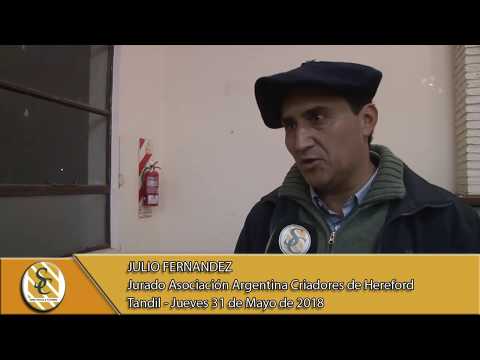 31-05-18 Nota Julio Fernandez- Jurado A.A.C.H. - Expo. Hereford - Tandil.