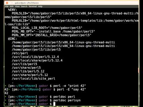 Beginner Perl Maven tutorial: 1.11 Solution: Hello World (part 1)