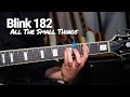 BLINK 182 ALL THE SMALL THINGS Guitar Lesson Tutorial Easy Power Chord Songs