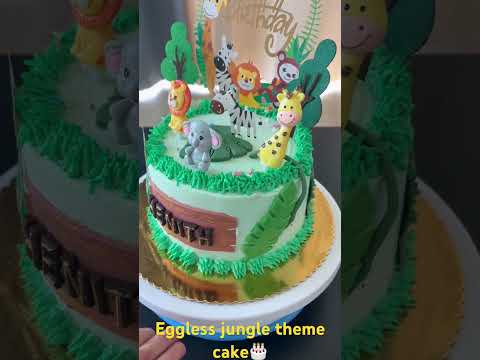 #junglethemecake #ketyperry #cake #cakedecoration #cakedesign #cake #designcake #kidsvideo #kidscake