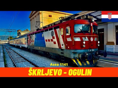 Cab ride Škrljevo - Ogulin (Croatian Railways) - train drivers view in 4K