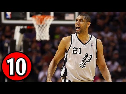 Tim Duncan Top 10 Plays of Career