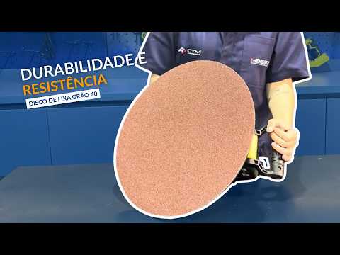 Conjunto Disco de Lixa MDE Grão 40 com 10 Unidades MENEGOTTI-29116891 - Vídeo