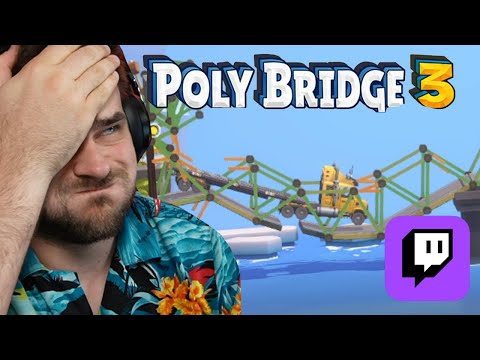 Widzowie nie potrafią budować mostów!  - Poly Bridge 3 (Live)