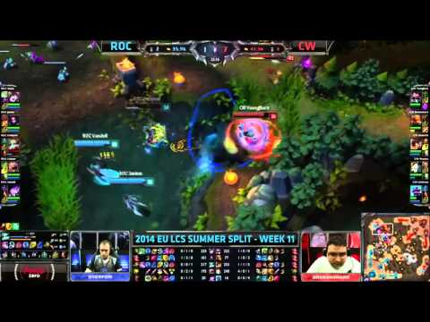 LCS Highlights Roccat vs Copenhagen Wolves Super Week 11 EU Summer 2014 ROC vs CW S4 W11D2G3 Season