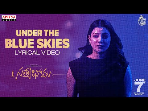 Under the Blue Skies Lyric Video | Satyabhama 
