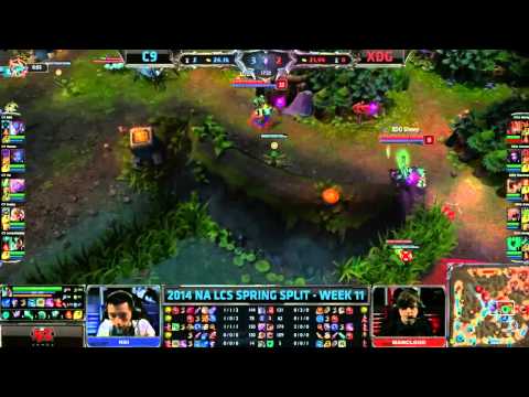 Cloud 9 vs XDG| W11D1 NA LCS Season 4 | C9 vs XDG