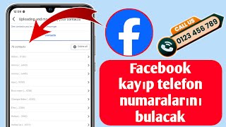 Facebook'ta Kayıp Telefon Numaraları Nasıl Bulunur