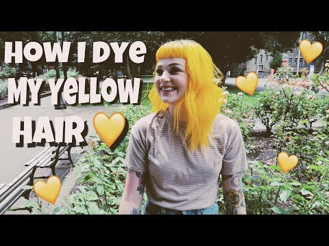 How I Dye My Yellow Hair