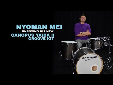 NYOMAN MEI Unboxing His New Canopus Yaiba II Groove Kit