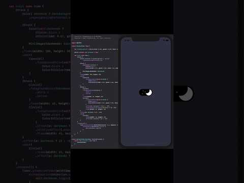 #swiftui custom darkmode toggle button. Day/Night toggle.