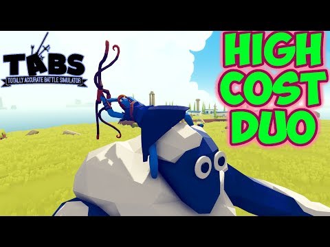 HighCostDuo! Artemis on Ice Giant vs Every Unit(Same Price)+BOBnus-TABS MODS Unit Possession Update