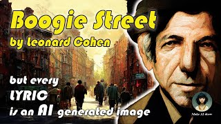 Boogie Street - Leonard Cohen (Lyric illustrated by Artificial Intelligence) 4k