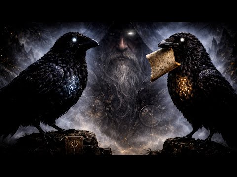 HUGINN & MUNINN - English + Old Norse (Lyrics video) 