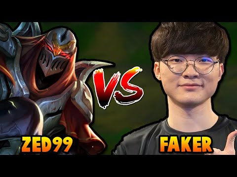 ZED99 FINALLY FACES OFF WITH FAKER MID LANE (huge mid gap)