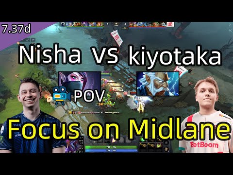 Nisha Templar Assassin VS kiyotaka Zeus | Focus on Midlane | 7.37d