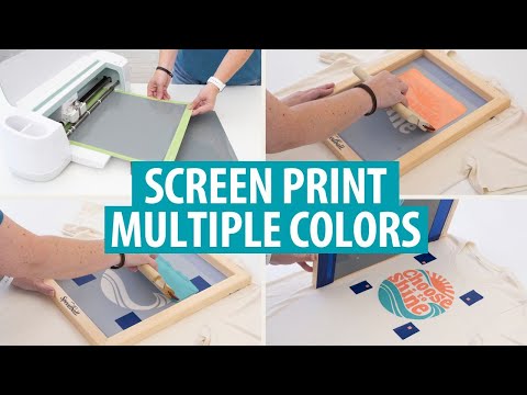 How to Screen Print Multiple Colors with Vinyl