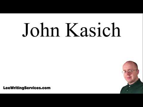 How to Pronounce John Kasich