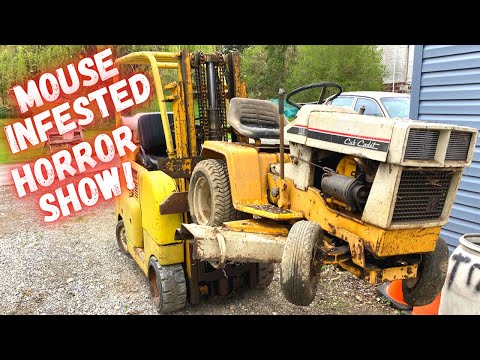 1970's Cub Cadet Tractor sitting MANY years (Engine Stuck) WILL IT RUN???