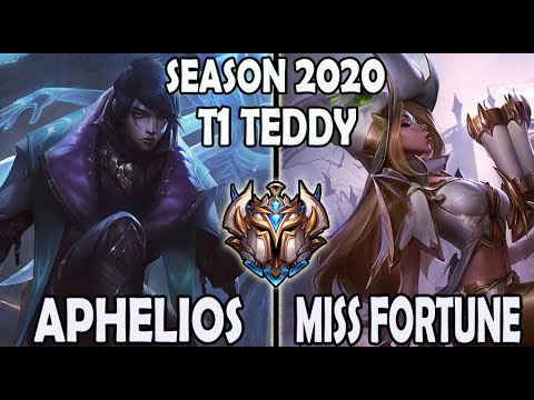 T1 Teddy Aphelios vs Miss Fortune [ ADC ] Lol Challenger Korea