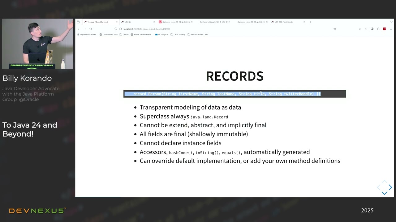 Devnexus 2025 - To #Java 24 and Beyond - Billy Korando