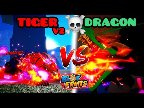 TIger Vs Dragon West (KING OF THE SPAMS 💀💀) Blox Fruits
