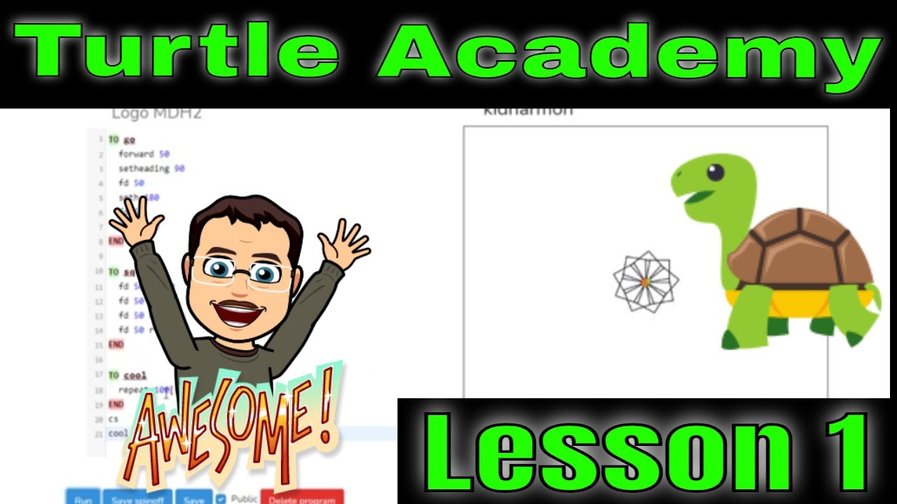 Cool Coding with Turtle Academy, a Chromebook & a browser | Lesson 1