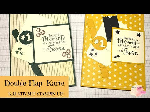 Männerkarte- Double- Flap Karte