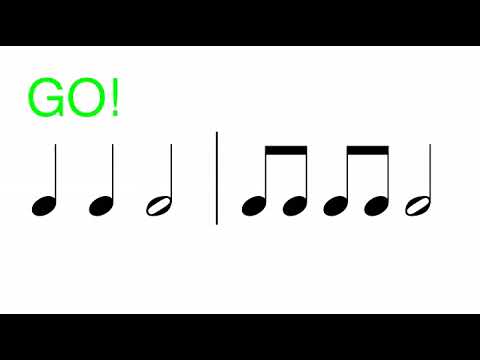 Rhythm Reading Exercises (eighth, quarter, half, whole-notes)