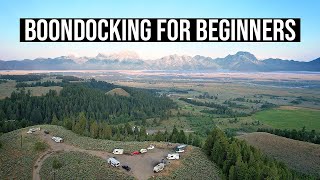 HOW TO CAMP FOR FREE!!! | Boondocking for Beginners | Free RV Camping