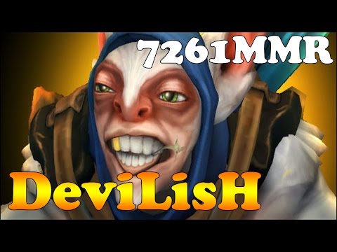Dota 2 - DeviLisH new top 1 MMR Europe Plays MEEPO vol 6# - Ranked Match!