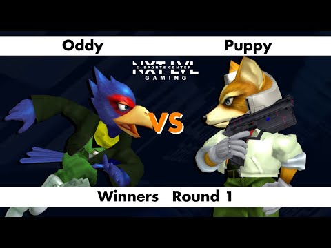 NXT LVL Gaming 10 - Winners Round 1 - Oddy (Falco) vs Puppy (Fox) - SSBM Smash Melee