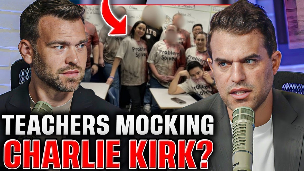 Teachers Go Viral For Bloody 'Problem Solved' Shirts on Halloween