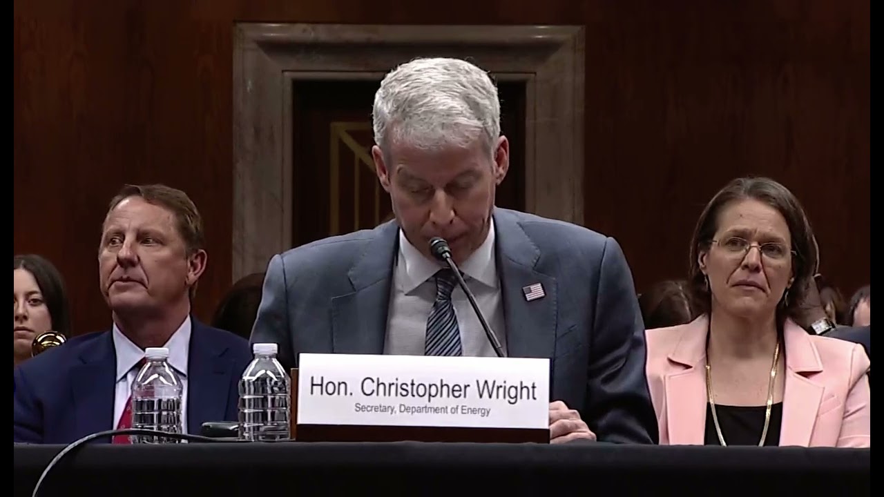 Secretary Wright Delivers Opening Remarks at Senate Budget Hearing - May 21,2025￼