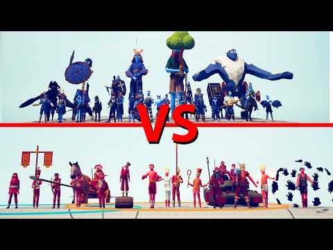 EXTENDED LEGACY Team vs SECRETS Team - Totally Accurate Battle Simulator TABS