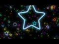 【4K】❤Neon Light Rainbow Stars Flying Star Background Video Loop❤【Background】【Wallpaper】