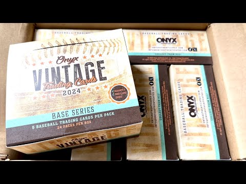 NEW RELEASE!  2024 ONYX VINTAGE BASEBALL CARDS!  MULTIPLE HOT BOXES!