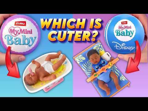 Opening the NEW Zuru My Mini Baby Disney Babies Vs  Original My Mini Babies