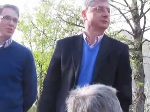 Gyurcsány Ferenc és Karácsony Gergely a XVI. ker-ben 2014. márc 27.