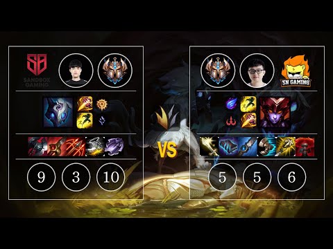 SB OnFleek Kindred vs SN SofM Shyvana Jungle - KR Patch 10.12