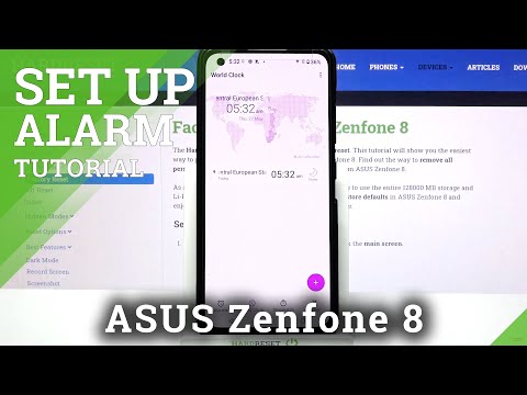 How to Set Up Alarm Clock in ASUS Zenfone 8 – Alarm Clock Settings
