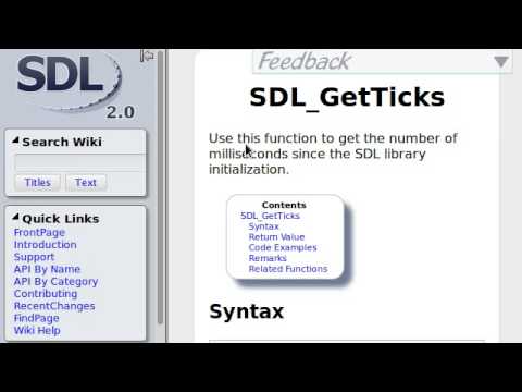 C SDL 05 Limiting the Frames Per Second