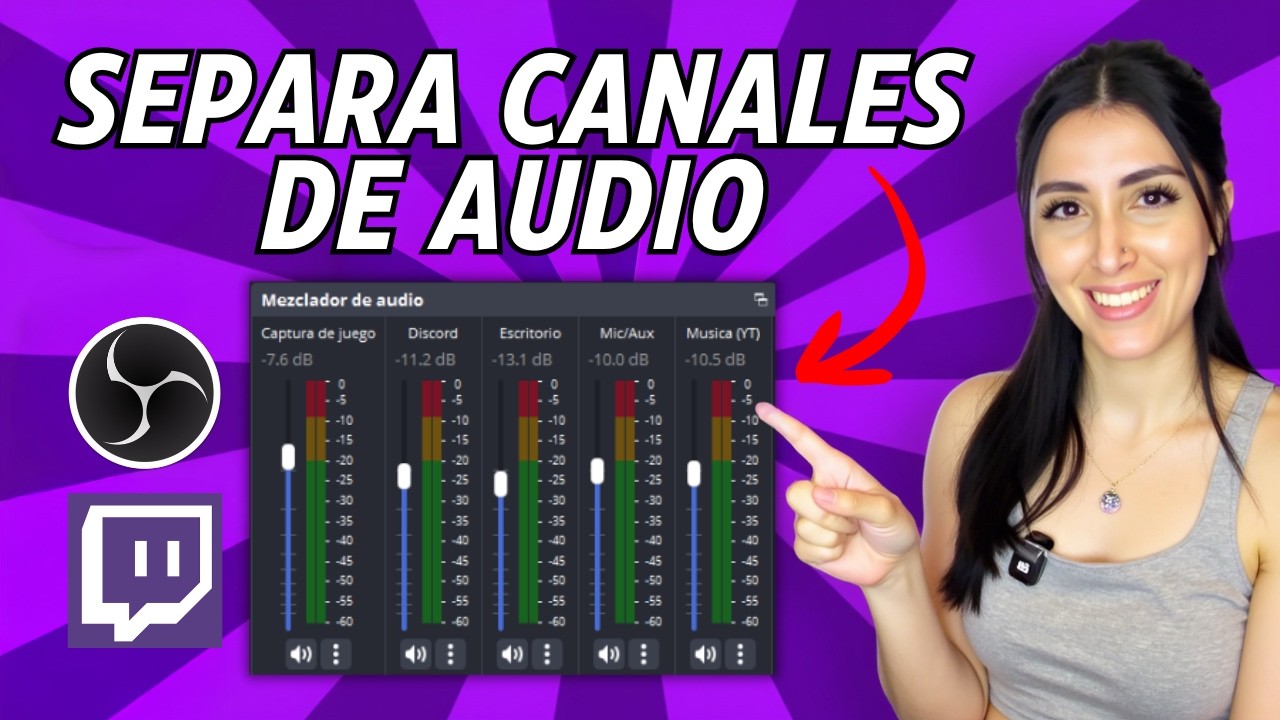 Cómo separar audio en OBS: juego, Discord y micrófono