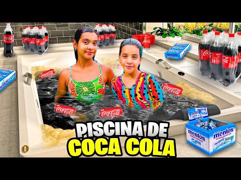 WE MADE A COCA COLA POOL AND THREW CANDY IN IT *LOOK WHAT HAPPENED!!!