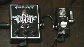 Video thumbnail for MICRO METAL MUFF ELECTRO-HARMONIX VS BLADE MOOER  TEST by FGHOMESTUDIO