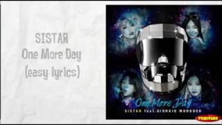 SISTAR - One More Day Lyrics (easy lyrics)