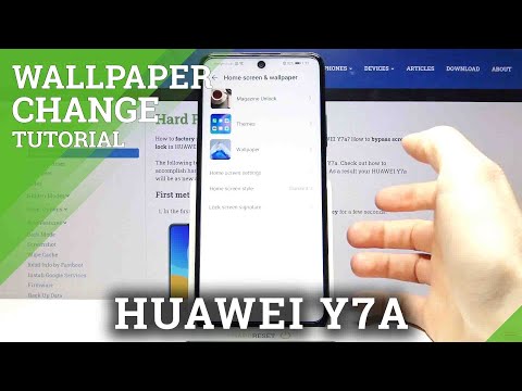 How to Change Wallpaper on HUAWEI Y7a – Desktop Image