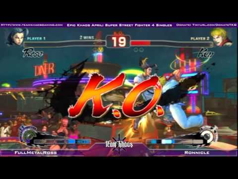 Epic Khaos April - SSF4 Singles - FullMetalRoss (ROS) vs Ronnicle (KEN)