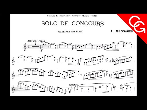 MESSAGER Solo de Concours (Live) - Corrado Giuffredi, clarinet
