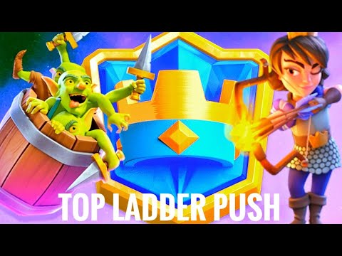 TOP LADDER PUSH WITH BEST LOG BAIT DECK IN CLASH ROYALE